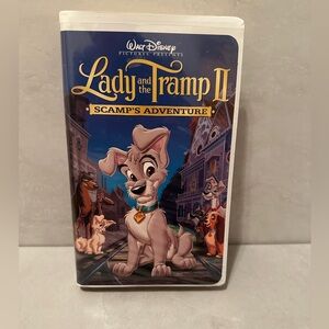 Lady and the Tramp 2 Scamps Adventure 2001 Clamshell VHS Walt Disney Pre Owned